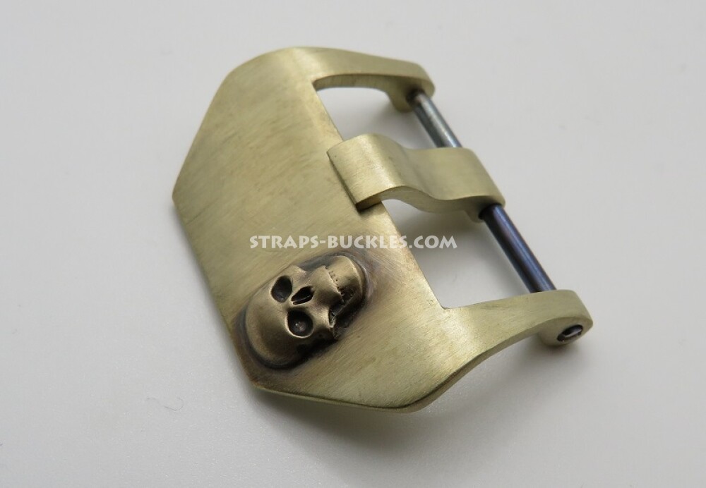 Brass buckle "Skull" 20, 22, 24 mm