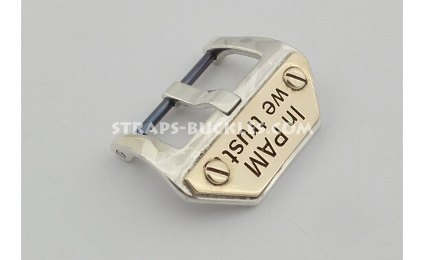 Sterling silver buckle In PAM we trust 20,22,24 мм 