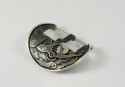 Пряжка из серебра в виде механизма часов. Mechanism silver 24 mm