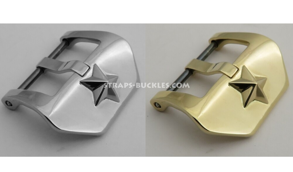 Star buckle silver / bronze / brass 20,22,24 mm