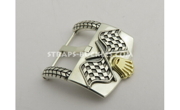 Rally sterling silver with gold crown 16, 20 mm